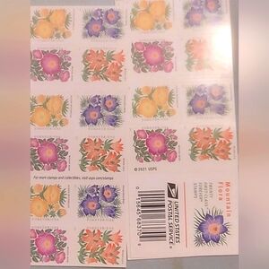 Set of 200 CLEARANCE Mountain Flora Limited Lifetime stamps